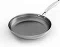 COOKING KING 12-Inch Stainless Steel Pan, Hybrid Nonstick Frying Pan, Skillet, 3-Ply Clad Cookware, Even Heat Distribution, Dishwasher & Oven Safe, with Stay-Cool Handle, Induction Compatible