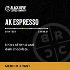 Black Rifle Coffee Company AK Espresso, 32 Count, Medium Roast K Cups - Single Serve K Cups Coffee Pods - Kcup Pods Compatible with Keurig 1.0 & 2.0 - Made from Arabica Beans