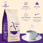 Coffee Bean Direct Organic Fair Trade Espresso, Whole Bean Coffee, Dark Roast, 2.5 Pound Bag (Pack of 1)