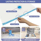 Cozy Essential 15 Pack Travel Vacuum Storage Bags with Portable Electric Pump, Suitase Vacuum Seal Space Saver Bags for Clothing and Luggage Compression