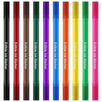 Jewem (Upgrade) Edible Markers for Cookie Decorating,10Pcs Food Coloring Pens, Double Side Food Grade Pens with Fine & Thick Tip for Decorating Fondant, Cakes, Cookies, Easter Eggs, Frosting, Macaron, Halloween, Christmas