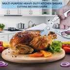Poultry Shears Heavy Duty kitchen Scissors,Kitchen Shears For Food,Vegetable Peelers For Kitchen,Meat Scissors With Anti Slip Handle And Safety Lock,For Cutting Chicken,Fish,Vegetable