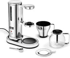 aarke Coffee Maker - Electric Drip Brewer with Automatic Drip-Stop, SCA-certified, Stainless Steel with 10 Cup/ 42 fl oz, Glass Carafe, Brews Full Pot in Under 6 Minutes