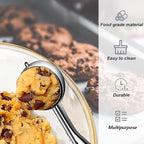 Extra Mini Cookie Scoop for Baking, 1 tsp / 5 ml Cookie Scooper, 18/8 Stainless Steel Cookie Scooper for Baking, Cookie Dough Scoop with Non-slip Grip (25mm)