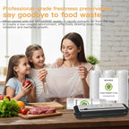 MegaWise 5 Rolls of Vacuum Sealer Machine Bags, 8 inch wide and 21.6 Feet Long for Megawise & other brand vacuum Perfect for Meal Prep and Sous Vide Cooking