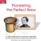 Melitta #4 Cone Coffee Filters, Natural Brown, 100 Count (Pack Of 3), 300 Total Filters - Fits all 8-12 Cup Cone Coffee Makers and Pour-Overs, Compostable, Tear-Resistant, Made in USA