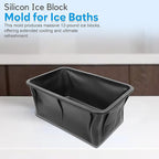 2 x 12 Lbs XXL Ice Molds | Silicon Ice Block Mold for Ice Baths | Cold Plunge Ice Molds | 12 Lb XXL Ice Block Mold | 11" x 7" x 5" Largest Ice Mold Available (2)