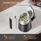 OLEGA Electric Kettle: 1500W 1.8L Electric Kettles for Boiling Water, BPA-Free Stainless Steel Electric Hot Water Kettle Auto Shut Off Water Boiler Tea Kettle Teapot for Tea Coffee Black