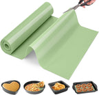 Silicone Baking Mat Roll, Non Stick Silicone Mat for Baking, Heat Resistant Baking Macaron Bread Mat, Reusable Dough Rolling Mat, Non Slip Countertop Protector Mat, Counter Mat, Oven Mat