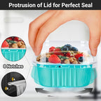EUSOAR Aluminum Foil Baking Cups with Lids, Blue 10oz 50pcs Creme Brulee Cups, Disposable Ramekins, Muffin Cups for Baking, Square Cupcake Pans, Mini Cake loaf Bread Pans