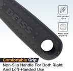 Deiss PRO Swivel Vegetable Peeler - Sharp Japan Stainless Steel Peeler With Easy Non-Slip Hand Grip, Potato Peelers For Kitchen, Fruit, Carrot, Apple, Veggie, Kiwi, Durable, Dishwasher Safe