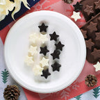 Small Star Chocolate Molds Silicone, Food Grade Silicone Candy Molds for Bite Size Gummy/Jelly/Fruit Snacks, 15 Cavities Mini Star Mold for Soap/Candle/Wax Melt, 2 Pcs