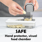 Mini Garlic Slicer Multi-Functional Mandoline Slicer Veggie Shredder Garlic Ginger Grinder Vegetable Mandoline Cutter with Container