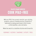 GreenLife 3.5QT Slow Cooker, Non-Toxic PFAS-Free Ceramic Nonstick Removable Interior Bowl, Programmable, Keep Warm, Stovetop & Oven Safe, Dishwasher Safe Parts, Glass Lid, Pink