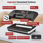 95kpa Vacuum Sealer Machine, Updated 2025 Commercial Fully Automatic Food Sealer, 10-in-1Functions & Powerful Sealing System with Double Heat Seal, Easy-Lock Handle, Built-inCutter and Bag Storage