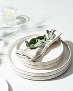 Getstar Dinnerware Sets, Plates and Bowls Sets (10.5” Dish + 8” Dish + 6” Bowl) for 4, Microwave Dishwasher Safe, 12 PCS Ceramic Dinnerware Sets