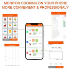 500FT Digital Meat Thermometer with Multy Probes Bluetooth for Smoker Grilling Oven (FS-52)