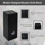 knife set.7piece kitchen knives block set with sharpener.Premium Stainless Steel Cooking Knife Set for Chef,Hardwood Kitchen black Knife Set .Dishwasher Safe Knives Sets for Kitchen.