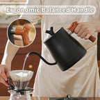 Water Kettle Electric,Gooseneck Electric Kettle with 50pcs Coffee Filter,±1℉ Temperature Control, Fast Heating, Stainless Steel Interior, Ideal for Precise Pour-Over Coffee and Tea