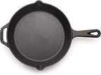 Mercer Culinary Pre-Seasoned Cast Iron Skillet, 10.25-Inch