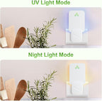 Fly Trap Indoor, Fruit Fly Traps for Indoors, 2 Devices 12 Glue Cards, Two Modes Protect 400 Sq Ft for Home, Fly Catcher Trap for Fruit Flies, Gnats, Mosquito, Flies, Moths, and Other Flying Insects