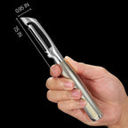 KULUNER Luxury I-Type Vegetable Peeler – 24K Gold Plated Handle, 304 Stainless Steel Ultra Sharp Blade, Ideal for Potatoes, Apples, and Other Fruits & Vegetables