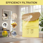 AH10232 Type CB1A Allergen Filtration Backpack Vacuum Bag Fit for Hoover Backpack Vacuum CH34006, CH93600, and CH93619(5 Pack)