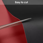 Table Protector Pad for Dining Room Table - Can Be Used On Both Sides Waterproof and Easy to Clean Good Flatness Used for Dining Table(Black+Wine Red 46x96)