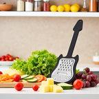 Handheld Cheese Grater, Stainless Steel Shredder with Handle Multi-Functional Guitar Shaped Kitchen Slicer Grater Zester for Vegetables, Fruit, Salad, Cheese Graters