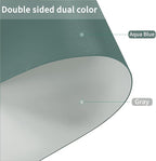Leather Desk Mat,1.8mm Thick,15.75x63 Inch Desk Cover,Desk Protector Mat,Dresser Cover Top,Desktop Cover,Dresser Cover Top for Bedroom,Table Protector Mat(Aqua Blue+Gray,15.75x63)