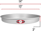 Fat Daddio's Round Cake Pan, 13 x 2 Inch, Silver