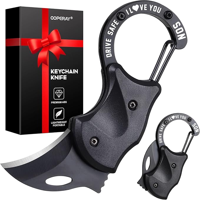 Son Gifts for Christmas, EDC Box Cutter, Christmas Birthday Gifts Ideas for Son, EDC Gadget Gift for Camping Hiking Fishing