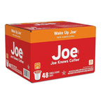 Joe Knows Coffee Single Serve Cups Pods and Capsules, Wake Up Joe, 48 Count
