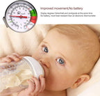 KT THERMO Instand Read 2-Inch Dial Thermometer(2 Pack),Best for The Coffee Drinks,Chocolate Milk Foam