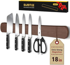 Magnetic Knife Holder for Wall, 18 Inch Wood Strong Magnetic Knife Strip, Housewarming Gifts for New Home, Kitchen Storage Space Savers, Farmhouse Kitchen Utensil Organizer Essentials