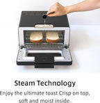 BALMUDA The Toaster | Steam Oven Toaster | 5 Cooking Modes: Sandwich Bread, Artisan Bread, Pizza & Pastry, Oven | Precise Heat Control | Steam Technology | Baking Pan | US Version | White