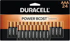 Duracell Coppertop AAA Batteries with Power Boost Ingredients, 24 Count Pack Triple A Battery with Long-Lasting Power, Alkaline AAA Battery for Household and Office Devices