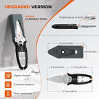 Multifunctional Kitchen Scissors - Kitchen Shears with Magnetic Holder & Safety Lock, Heavy Duty Poultry Shears, Stainless Steel for Chicken Meat Cutting Turkey, Vegetables