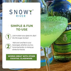 Snowy River Holly Green, Cocktail & Margarita Sugar Rimmer - Vibrant Color Glass Rimming Sugar with Medium Crystal Texture - 8oz