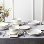 Stone Lain Rio 24-Piece Dinnerware Set Stoneware, Beige