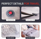 VMstr 15 Pack Travel Vacuum Storage Bags With High Pressure Electric Pump(DC Power), Compression Sealing for Clothes and Clothing Luggage Suitcase Packing, Carry-on Travel Size
