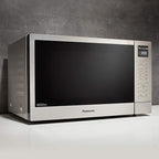 Panasonic 2-in-1 Microwave Oven with FlashXpress Broiler, Inverter Technology for Even Cooking and Smart Genius Sensor, 1000W, 1.2 cu.ft. Countertop - NN-GN68KS (Stainless Steel / Silver)