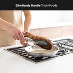 Misen Kitchen Tongs - Dishwasher Safe, Heavy Duty - Precision Silicone-Tipped Grilling Tool - Heat Resistant, Nonstick Safe - Perfect for Serving and Air Frying- 13 Inch | Gray
