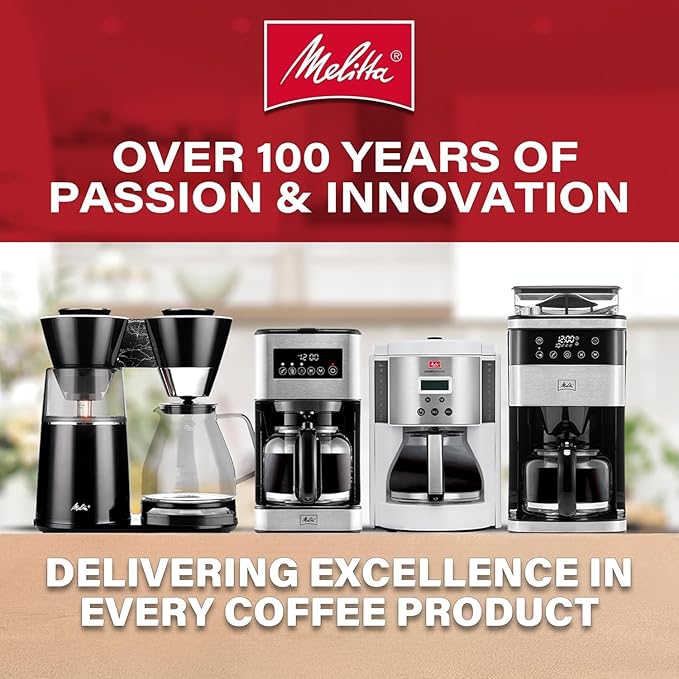 Melitta Aroma Series Programmable Drip Coffee Makers Parent (Aroma Tocco Glass Black 10 Cups)