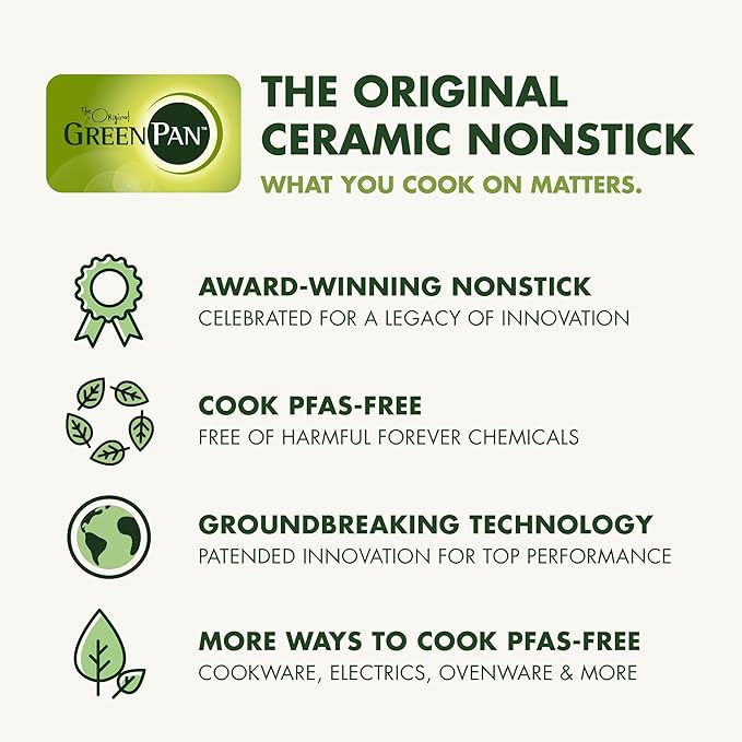 GreenPan Elite 8-in-1 Programmable 6QT Electric Slow Cooker, Dishwasher Safe Lid & Removable Crock, PFAS-Free Healthy Ceramic Nonstick Multi-Cooker, Sear,Sauté/Brown,Steam Basket,Roast, Graphite