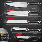 MAD SHARK Kitchen Knife Set, Professional Kitchen Knives 5PC Chef Knife Sets, German High Carbon Stainless Steel, Ultra Sharp Cooking Knives with Gift Box