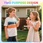 Silicone Popsicle Holders, BPA-Free Silicone, Mess Free for Kids Frozen Ice Cream Cone Holder with Straw, Reusable, with Storage Box, Perfect for Summer Gatherings and Outdoor Picnics (4 Pack)