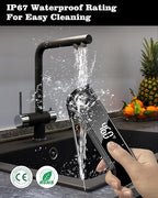 2025 Meat Thermometer Digital, ±0.5°F Accuracy Instant Read Thermometer180° Rotating Display, Calibratable and Auto Off, IP67 Waterproof Food Thermometer for Cooking,Grill,Oil Deep Fry, Brewing,Candy