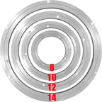 HLMOptimo Lazy Susan Bearing 10 inch Aluminum Turntable Ball Bearing, Heavy Duty Turner Bearing Silent Turntable Bearing Swivel Turntable Bearing 8/10/12/14 inch (10 inch)