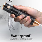 Zulay Kitchen Lux Rechargeable Milk Frother Handheld - Powerful 2-Speed Motor, Fully Waterproof, 2000mAh Battery - Drink Mixer For Latte, Cappuccino, Matcha, Protein Powder - Black Copper